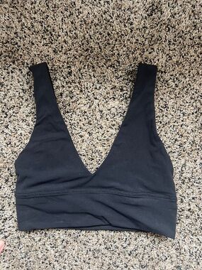 lululemon athletica Black V-Neck Bralette